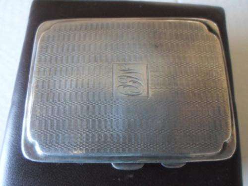 GORGEOUS!! HALLMARKED 1929 BIRMINGHAM SILVER CHEROOT CASE 61,8 GRAMS