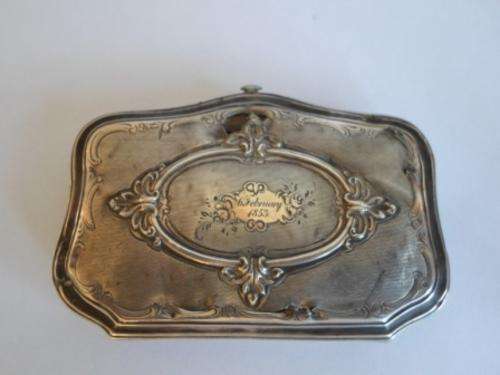 STUNNING!!! CONTINENTAL 800 SILVER PURSE DATED 6 FEBRUARY 1853