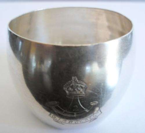 WOW!! WW1 GREAT INDIA PENINSULA RAILWAY REGIMENT 2nd BETALLION SILVER SERVIETTE RING 17.6gr