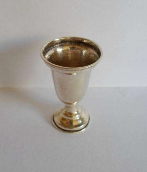 LOVELY!! EARLY 20th CENTURY PORTUGUESE SILVER KIDDUSH CUP