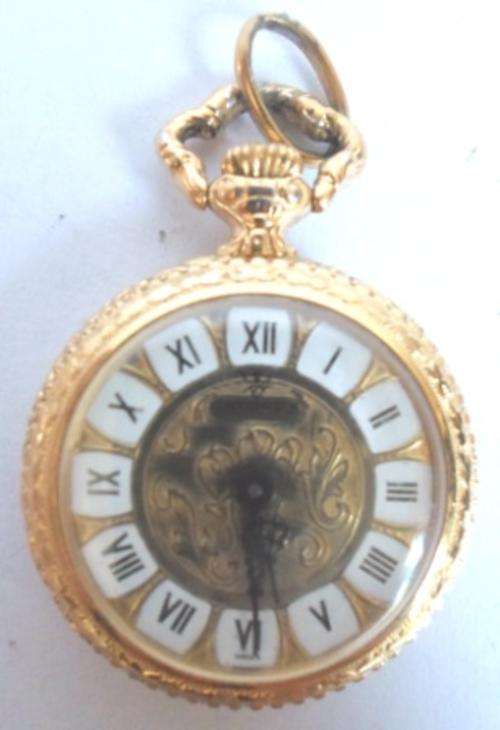 STUNNING!! CATOREX GOLD PLATED POCKET WATCH 100% WORKING VALUE R2000