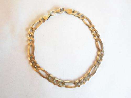 CHUNKY!! STRONG STERLING SILVER BRACELET 220mm X 6mm