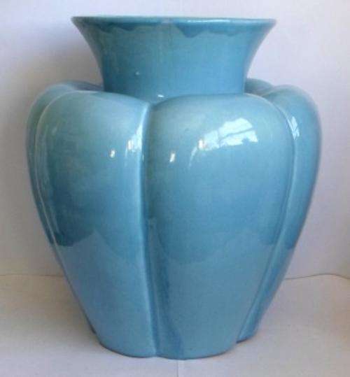 WOW!! HUGE RARE BABY BLUE LUCIA WARE VASE, READ DESCRIPTION!!!