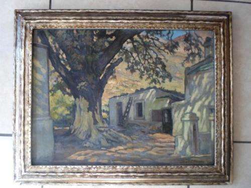 WOW!! RARE 1937 ALBERT EDWARD MASON OIL ON CANVAS "RETIEF'S FARM" 610mm X 455mm VALUE R12500
