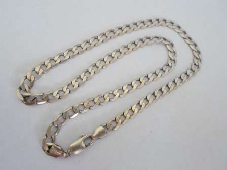 WOW!! EXTRA STRONG FABIO'S ITALIAN STERLING SILVER CHAIN 505mm X 7mm, 25gr WOW!! WOW!!