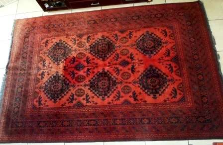 WOW!!! MAGNIFICENT VINTAGE HAND WOVEN PERSIAN RED TURKOMAN 3020 X 1980mm WOW!! WOW!!