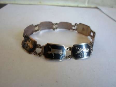 WOW!! VINTAGE SIAM STERLING SILVER BRACELET CIRCA 1930's 11,3g  WOW!!
