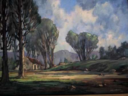 WOW!! RARE!! HUGE JOHAN OLDERT FARM COTTAGE OIL ON CANVAS DATED 1953,  860 X 615mm VALUE R25000 WOW!