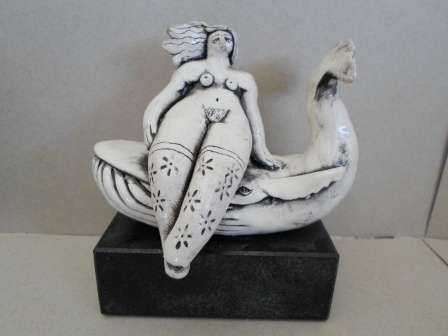 WOW!! LOVELY!! TANYA BABBS WHALE CERAMIC SCULPTURE BEAUTIFUL!! WOW!!