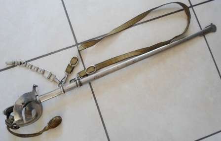 WOW!! AMAZING ANTIQUE CEREMONIAL SABRE WITH ORIGINAL STRAPS WOW!! WOW!!