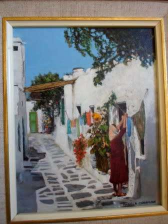 WOW!! ANGELA CHAPMAN OIL ON BOARD   250 X 200mm  GORGEOUS PAINTING!! WOW!