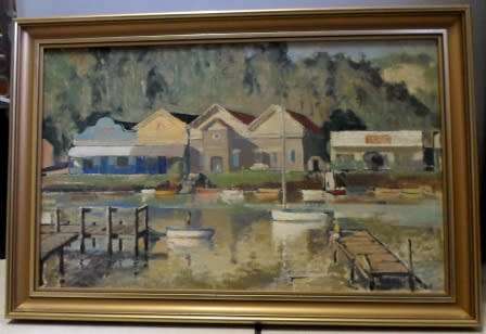 AMAZING!!  D R SAVAGE OIL ON BOARD DATED '68    410 X 255mm STUNNING PAINTING!! WOW!!