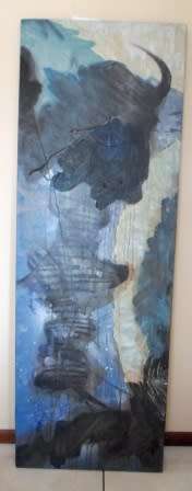 INVESTMENT!! HUGE PASCUAL TARAZONA OIL ON CANVAS "JOURNEY 2" 1840 X 640mm  VALUE R24500!!! WOW!!