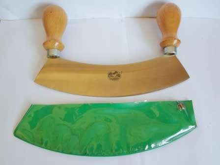 WOW!! SWISS VICTORINOX STAINLESS STEEL CHEFS CHOPPER WITH COVER NEAR MINT CONDITION!! WOW!!