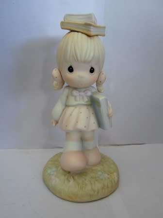 GORGEOUS! SAM J BUTCHER, PRECIOUS MOMENTS "SEPTEMBER" PORCELAIN FIGURE MINT!! MINT!!