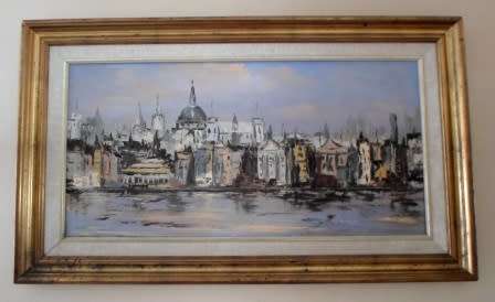 WOW!! LARGE VERA WEDER OIL ON BOARD 800 X 400mm  VALUE R3500!!I WOW!!