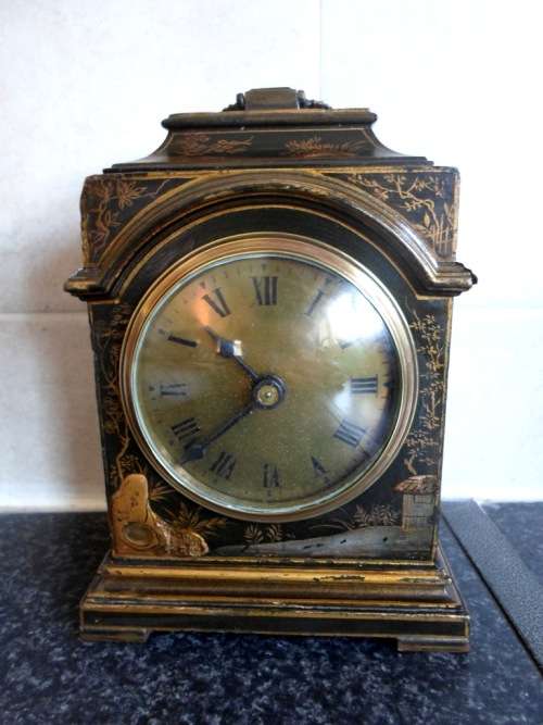 EDWARDIAN FRENCH JAPANESE REVIVAL BRACKET CLOCK CIRCA 1900-1910,  100% WORKING!! VALUE R3950