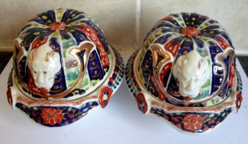 SPECTACULAR!! RARE!! PAIR OF 19TH CENTURY JAPANESE DRAGON TRINKET BOXES  CIRCA 1860's VALUE R3500