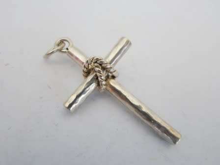 WOW!! LARGE VINTAGE STERLING SILVER CROSS PENDANT 9,7g   STUNNING!! WOW!!