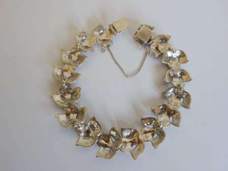 EXQUISITE!! STERLING SILVER, MARCASITE BRACELET CIRCA 1950's 20,1g VALUE R1200 WOW!!