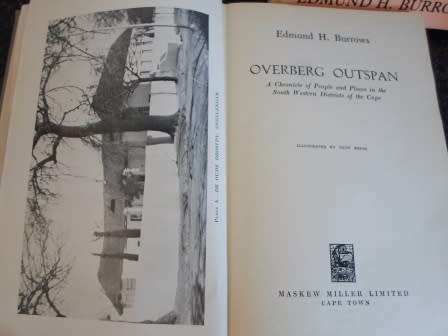 WOW! 1ST EDITION OVERBERG OUTSPAN & OVERBERG ODDYSSEY BY EDMUND BARROW  WOW!!