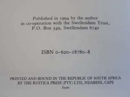 WOW! 1ST EDITION OVERBERG OUTSPAN & OVERBERG ODDYSSEY BY EDMUND BARROW  WOW!!