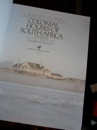 WOW!! RARE COLONIAL HOUSES OF SOUTH AFRICA BY GRAHAM VINEY WOW!!