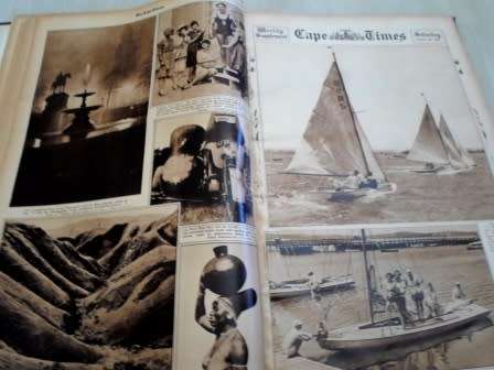 AMAZING!!HUGE RARE 1928 CAPE TIMES INTAGLIO SUPPLEMENTS FULL OF PICS WOW!! WOW!!