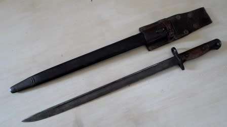 WOW!! 1907 REMINGTON S.A.P BAYONET IN AMAZING CONDITION COMPLETE PIECE WOW!!