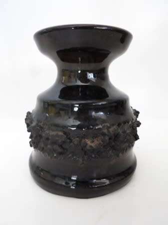 VERY RARE!! MID CENTURY GLIT LAVA VASE  CIRCA 1960's WOW!!