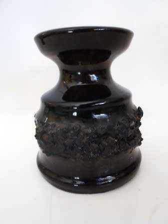 VERY RARE!! MID CENTURY GLIT LAVA VASE  CIRCA 1960's WOW!!