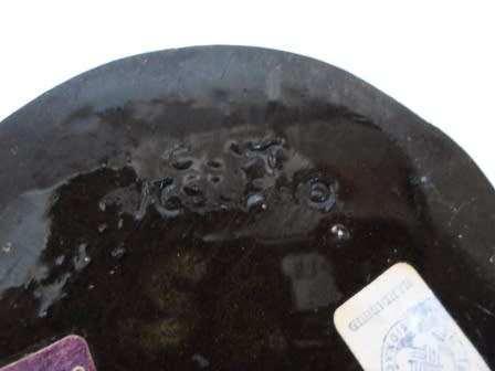 VERY RARE!! MID CENTURY GLIT LAVA VASE  CIRCA 1960's WOW!!