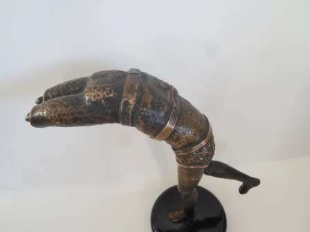 INCREADIBLE!! HEAVY ABTRACT BRONZE OF MALE FIGURE AMAZING PIECE!! WOW!!