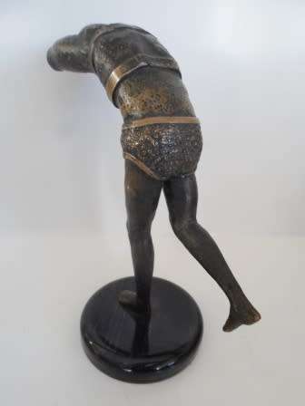 INCREADIBLE!! HEAVY ABTRACT BRONZE OF MALE FIGURE AMAZING PIECE!! WOW!!