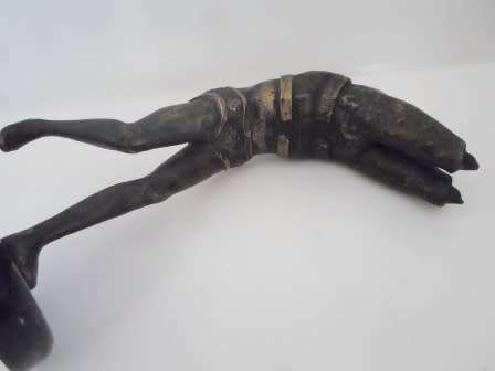 INCREADIBLE!! HEAVY ABTRACT BRONZE OF MALE FIGURE AMAZING PIECE!! WOW!!