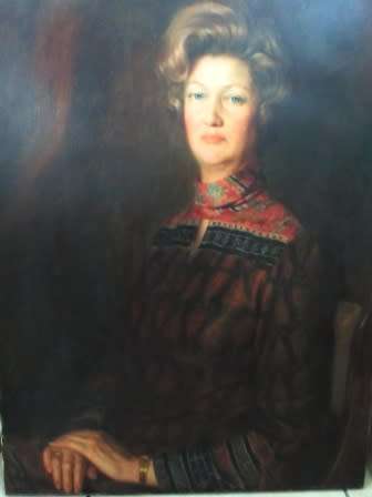 MAGNIFICENT!! POSCH JOHANNESBURG LADY OIL ON CANVAS SIGNED & DATED '77 950 X 700mm  WOW!!