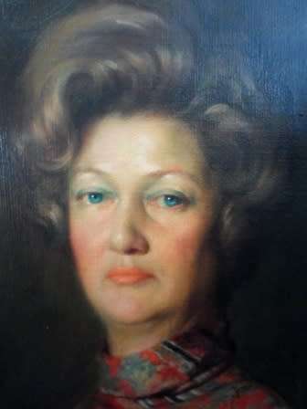 MAGNIFICENT!! POSCH JOHANNESBURG LADY OIL ON CANVAS SIGNED & DATED '77 950 X 700mm  WOW!!