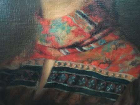 MAGNIFICENT!! POSCH JOHANNESBURG LADY OIL ON CANVAS SIGNED & DATED '77 950 X 700mm  WOW!!