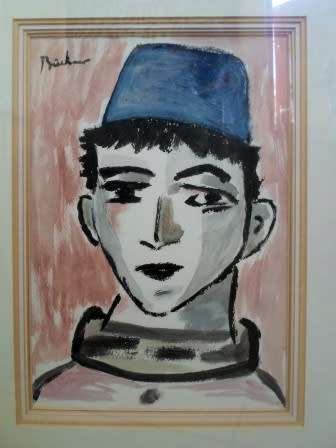 STUNNING!! CARL BUCHNER ACRYLIC ON PAPER OF BOY  340 X 240mm VALUE R9500