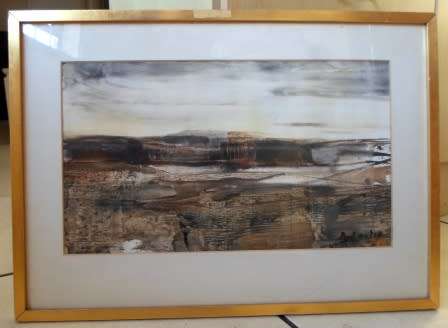 RARE!! PAUL DU TIOT OIL ON PAPER CIRCA 1960's  420 X 240mm VALUE R15000 WOW!!