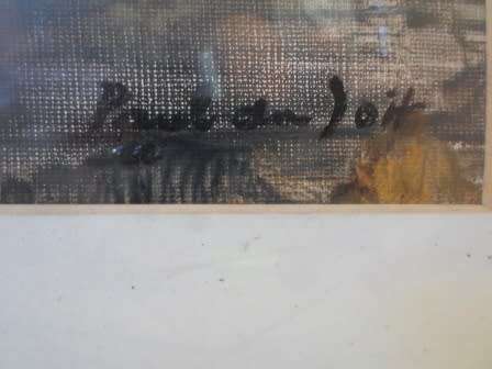 RARE!! PAUL DU TIOT OIL ON PAPER CIRCA 1960's  420 X 240mm VALUE R15000 WOW!!