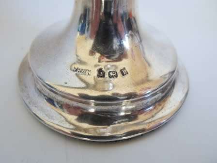 SPECTACULAR!! 1910 BIRMINGHAM SILVER SPILL VASE AMAZING DESIGN  159,7g  WOW!!