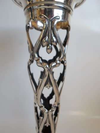 SPECTACULAR!! 1910 BIRMINGHAM SILVER SPILL VASE AMAZING DESIGN  159,7g  WOW!!
