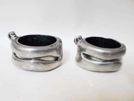 LOVELY PAIR OF 2004 CARROL BOYES MAN SALT CELLARS WOW!
