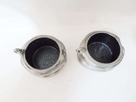 LOVELY PAIR OF 2004 CARROL BOYES MAN SALT CELLARS WOW!