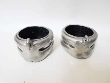 LOVELY PAIR OF 2004 CARROL BOYES MAN SALT CELLARS WOW!