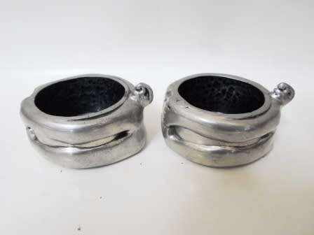 LOVELY PAIR OF 2004 CARROL BOYES MAN SALT CELLARS WOW!