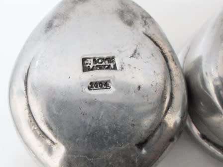 LOVELY PAIR OF 2004 CARROL BOYES MAN SALT CELLARS WOW!