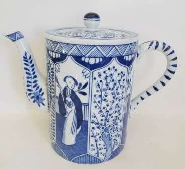 BEAUTIFUL!! CHINESE EXPORT BLUE & WHITE TEAPOT CIRCA 1930's WOW!!