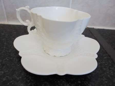RARE!! VICTORIAN ANSLEY TEA CUP & SAUCER CIRCA  1890's  AMAZING FIND!! WOW!!
